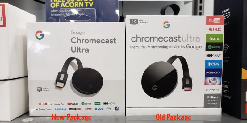 Chromecast Ultra New Package